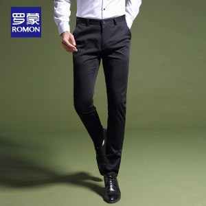 罗蒙 男士天丝混纺 商务休闲裤 YKK拉链 2条 164元88狂欢价