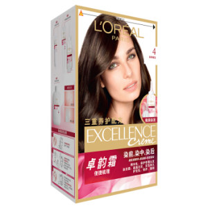L'OREAL PARIS 巴黎欧莱雅 卓韵霜 护发染发霜 自然棕色 *3件