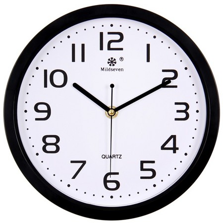 七王星 7672圆形挂钟 9英寸