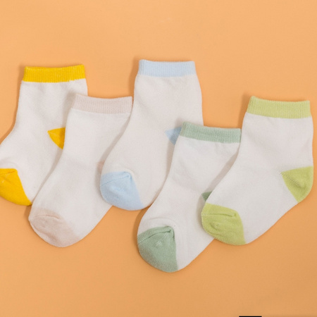 辣呗童 儿童纯棉袜子 5双装