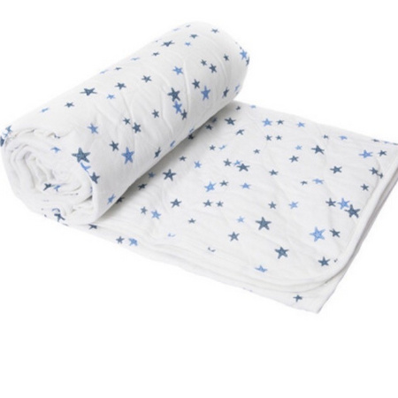 全棉时代 婴儿加厚隔尿垫 蓝星星-120cm×135cm 1件