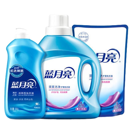 聚划算百亿补贴：蓝月亮 机洗护理洗衣液 4斤装