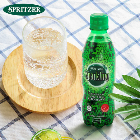 SPRITZER 事必胜 无糖sparkling气泡水 325ml*24瓶
