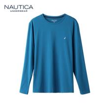 白菜！Nautica 诺帝卡 40S精梳棉男士弹力长袖T恤 