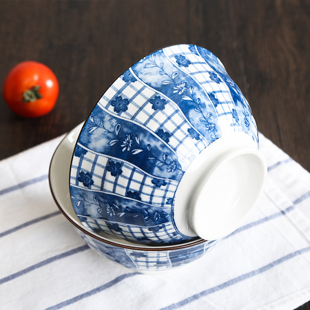 顺祥陶瓷 釉下彩和风面碗 6.25英寸 2只装