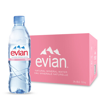 聚划算百亿补贴： Evian 依云 天然矿泉水 500ml*24瓶
