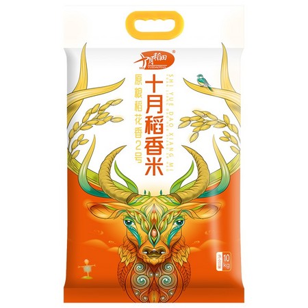 88VIP：十月稻田 稻花香2号粳米 10kg/袋 *2件