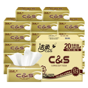 洁柔 纯韧金尊 三层抽纸120抽*72包 拍三件109.7元 折合1.5元一包