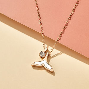 情人节礼物 北京工艺美术博物馆 余生有你 钻石吊坠项链 主钻1分