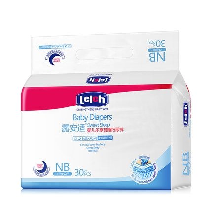 lelch 露安适 婴儿纸尿裤 NB30片 *2件