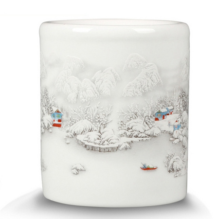 欢畅 景德镇陶瓷器小花瓶 10*11cm