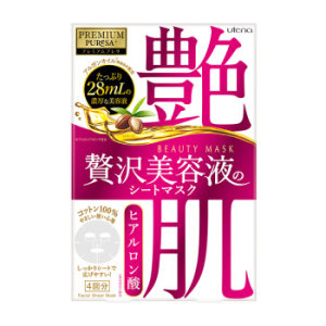 utena 佑天兰 艳肌水润面膜 红色玻尿酸 28ml*4片 *4件