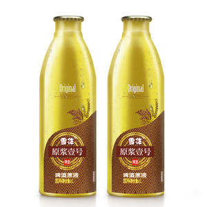 雪花 原浆壹号精酿原浆啤酒 1L*2瓶