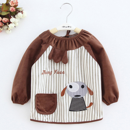 梦之然 宝宝吃饭长袖罩衣