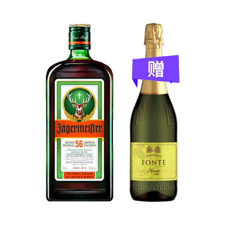 百亿补贴：野格 力娇酒 700ml +送 莫斯卡托甜型葡萄酒 750ml