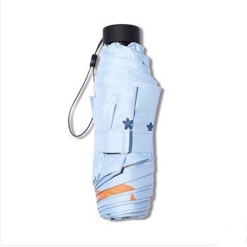 Paradise 天堂伞 黑胶五折口袋伞 90cm 39元包邮（需用券