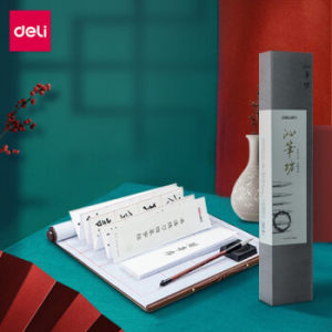 deli 得力 74296 锦缎卷轴水写布 文房四宝套装