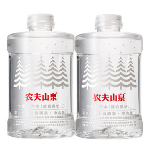 农夫山泉 长白山弱碱矿泉水 婴儿水 1L*2瓶