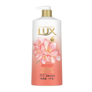 京东PLUS会员： LUX 力士 沐浴露 桃花浅香 1L *7件