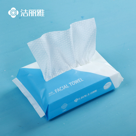洁丽雅 一次性洗脸巾 40抽*2包