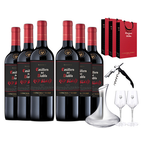 Casillero del Diablo 红魔鬼 黑金珍藏系列 红葡萄酒 750ml *6瓶 *2件