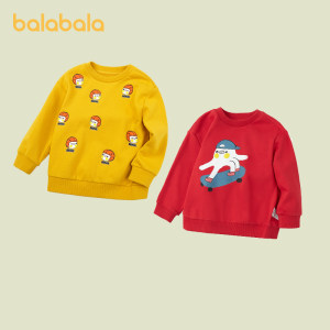 巴拉巴拉 商场同款 儿童套头圆领针织衫毛衣