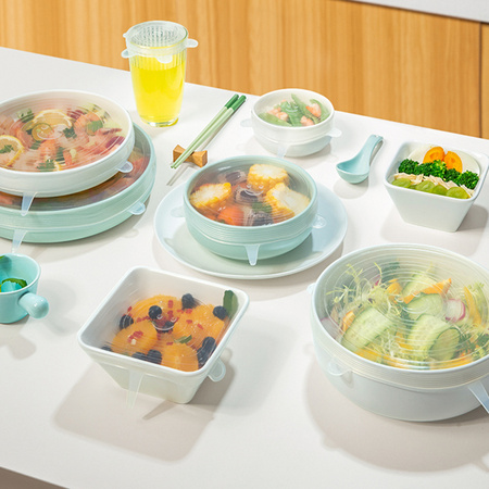 益伟 食品级硅胶保鲜盖 5件套