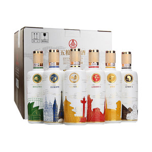 天猫超市 五粮液国宾酒 彩装套酒 52度浓香型白酒 500ml*6瓶 689元团圆价