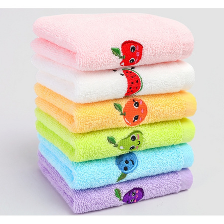 grace 洁丽雅 儿童纯棉卡通毛巾 6条装