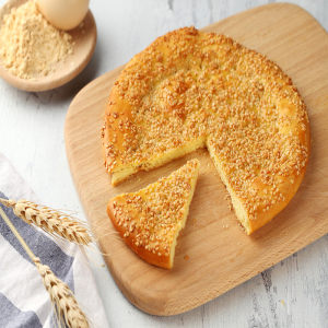 新疆传统手工美食 芝麻油酥馕/皮牙子油酥馕 300g*3包 30.8元包邮 现烤现发