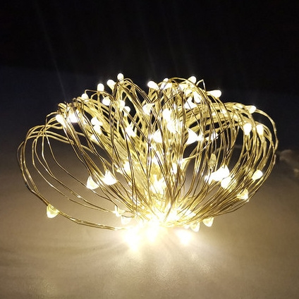 钱康 LED小彩灯 铜线灯 2米20灯 送电池