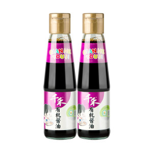 千禾 有机认证 特级生抽酱油 210ml*2瓶 零糖零碘