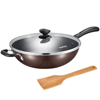 SUPOR 苏泊尔 EC32SP01-J 不粘炒锅煎锅 棕色 32cm