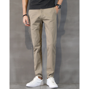 公爵车 男士修身直筒 水洗休闲裤