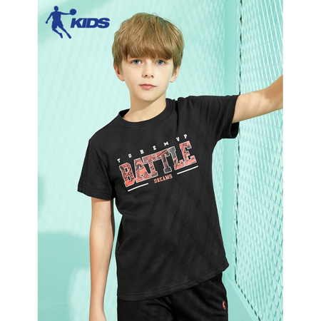 聚划算百亿补贴：QIAODAN 乔丹 QHS2501105 男童纯棉T恤