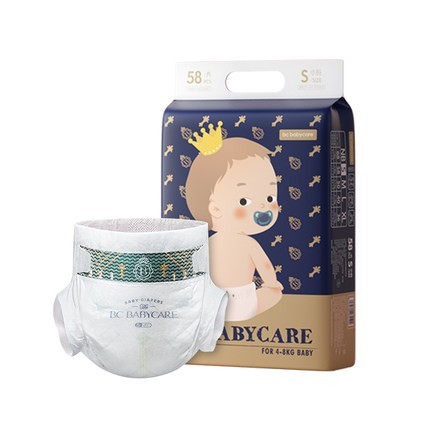 88VIP：BabyCare 皇室弱酸亲肤系列 婴儿纸尿裤 S58片