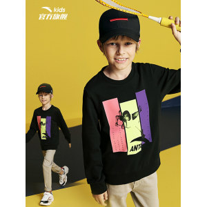 ANTA 安踏 2020秋新款男童长袖套头卫衣