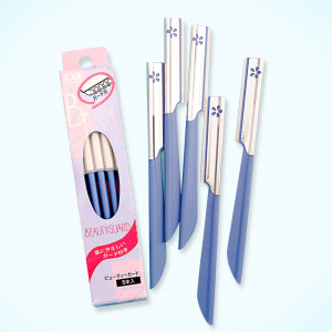 KAI贝印 日本专业修眉刀刮眉刀 5支