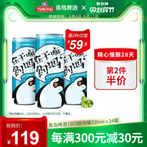青岛啤酒 1903极地罐 330ml*24听 整箱装 99元划算价