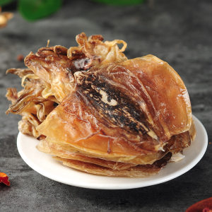 赶海弟 北海淡干墨鱼干 中小号乌贼干 220g