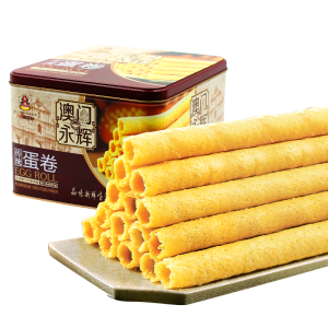 澳门永辉 手工鸡蛋卷 精美铁盒装 338g 34.8元包邮