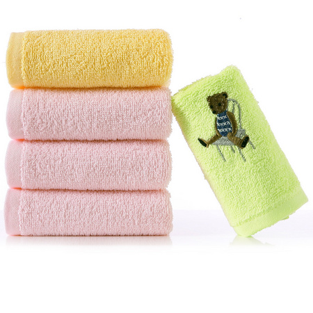 聚划算百亿补贴：KING SHORE 金号 白金长绒棉 儿童毛巾 42g*5条装