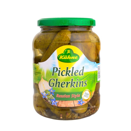 Kühne 冠利 俄式酸青瓜酸黄瓜 670g/瓶