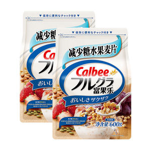日本进口 卡乐比 糖质25%OFF 水果麦片 600g