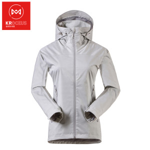 地球科学家 18款 防水透湿5K/3K 女 弹力连帽单层冲锋衣 299元包邮