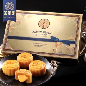 金苹果 港式流心奶黄月饼 2枚*2盒