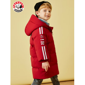 反季特价 史努比 儿童韩版中长款90%羽绒服