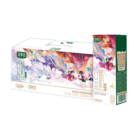 豆本豆 原味豆奶 国潮定制款 250ml*15盒 *5件