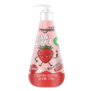 Hosjam 皓齿健 儿童营养健齿按压式牙膏 120g *4件