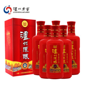 泸州老窖 泸州陈酿 珍藏 52度白酒 475ml*6瓶